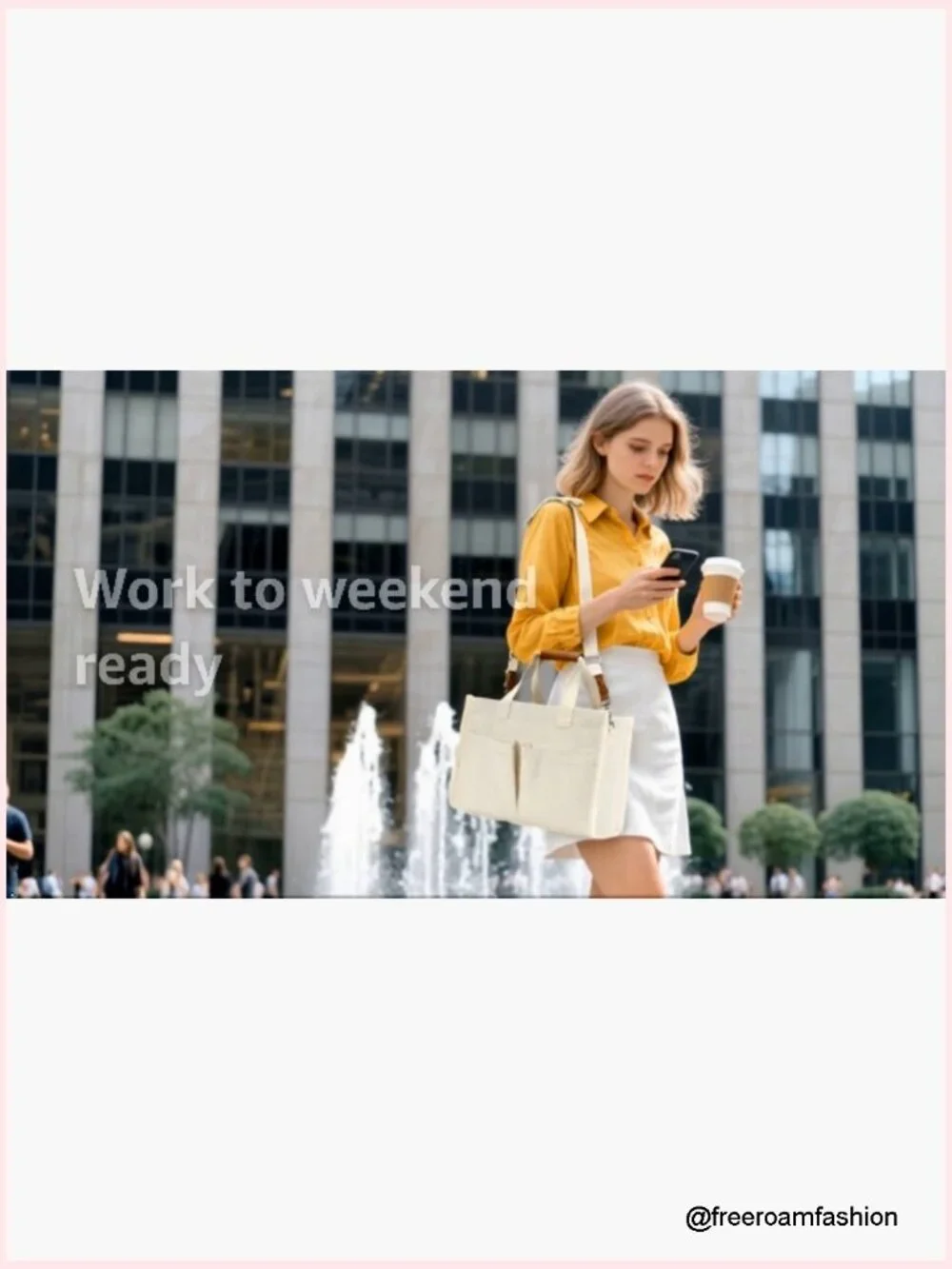 Canvas Tote Bag with Velcro Closure, Work Crossbody, Laptop Bag for Travel